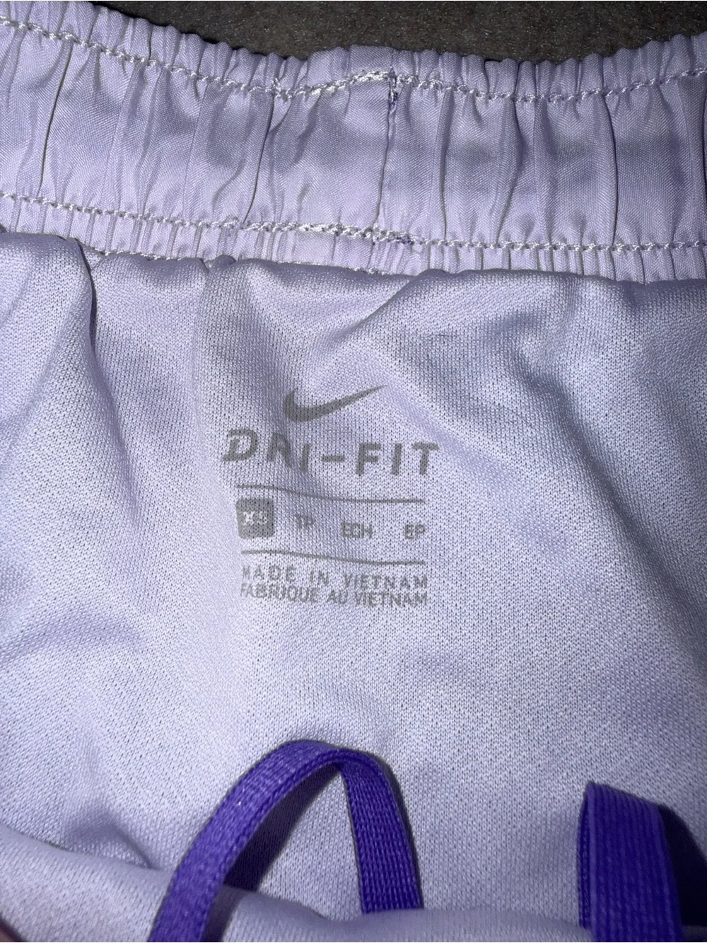 Nike Women's‎ Purple Athletic Shorts with White Trim